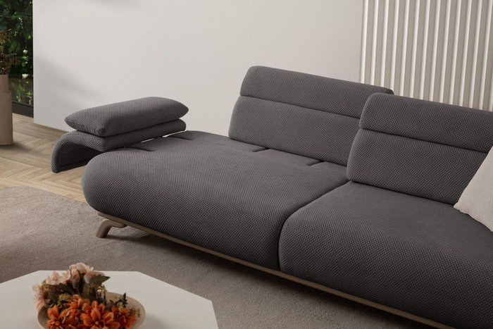 Atelier Del Sofa Bonjo Silver - Anthracite Sofá de 3 Plazas
